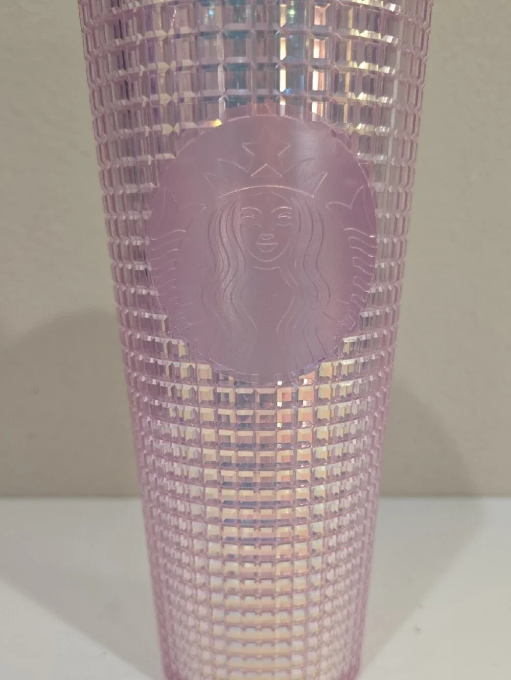 Starbucks Iridescent Lavender Studded Cold Cup with Straw